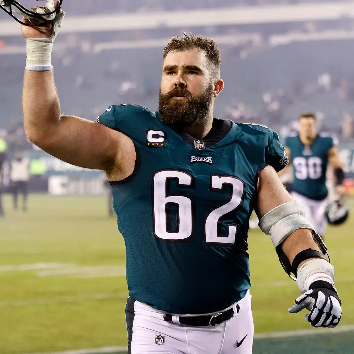 Jason Kelce sumo wrestles three champion rikishi two years after NFL retirement