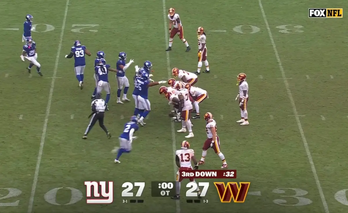 Stunning bonehead play costs Washington Commanders win over NY Giants