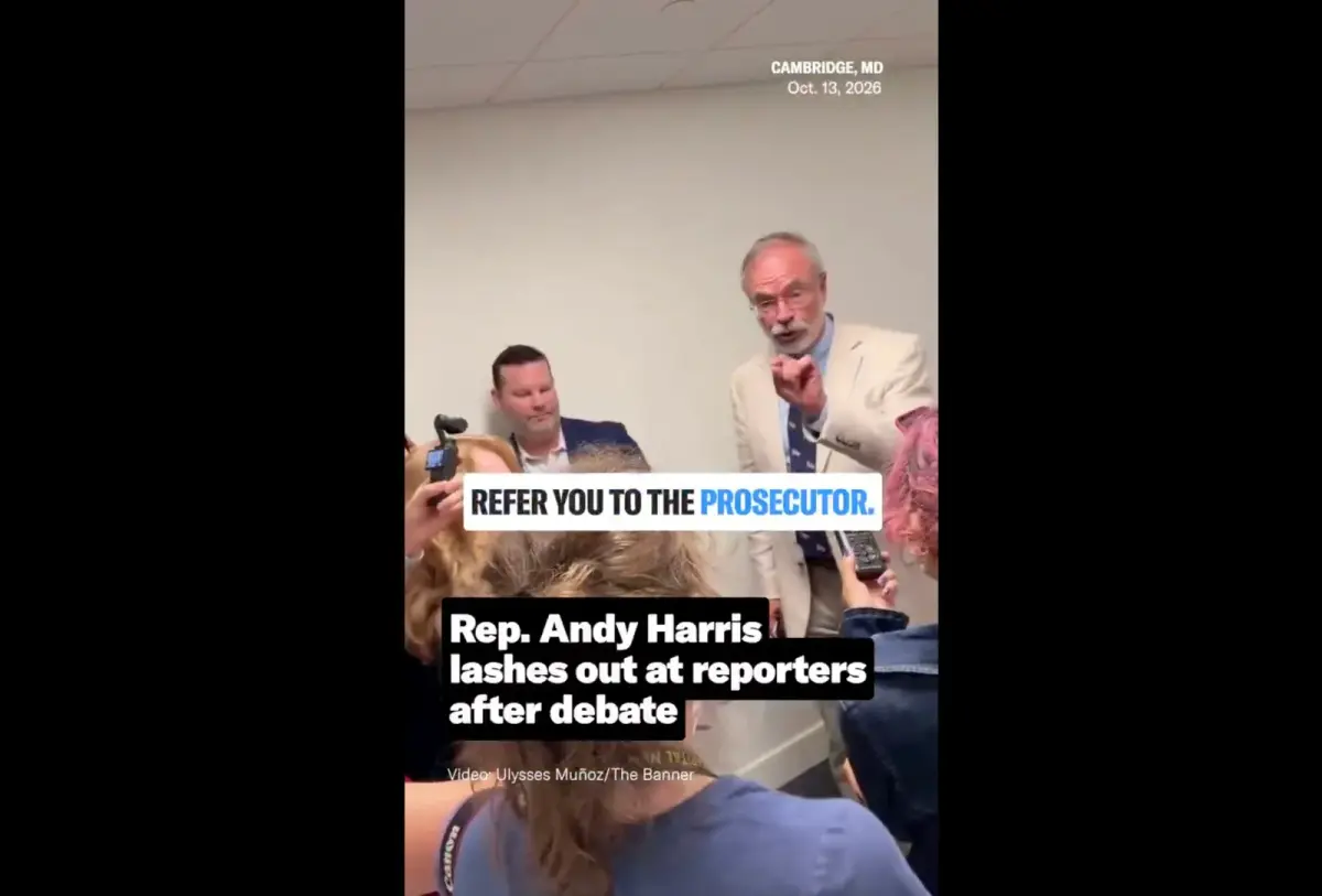 GOP Congressman Andy Harris has meltdown at debate, falsely accuses reporter of illegal taping