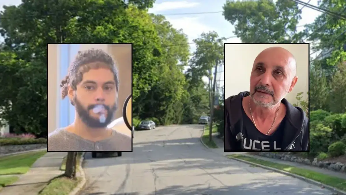 Delivery driver who tried to 'squeeze' past 60-year-old backing out of driveway claims 'no contact' then stabs him when asked for insurance: Cops