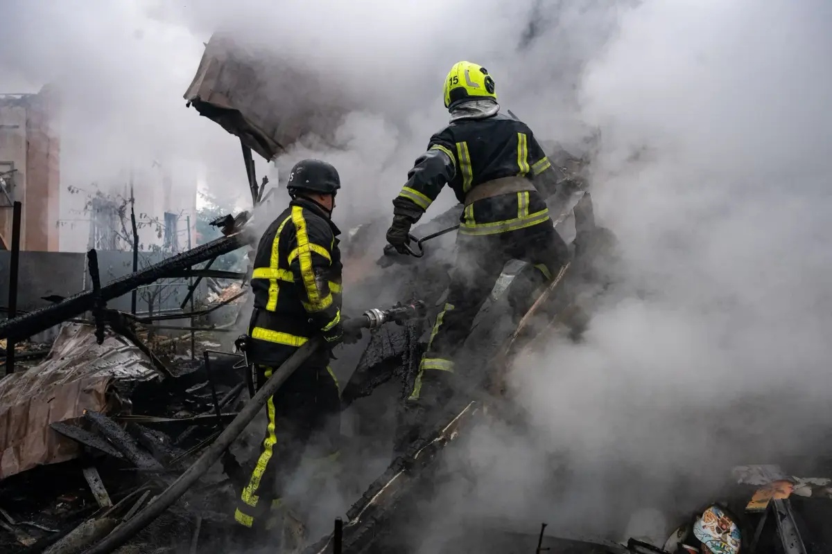 Russian drones strike Kyiv, kill woman and injure 14
