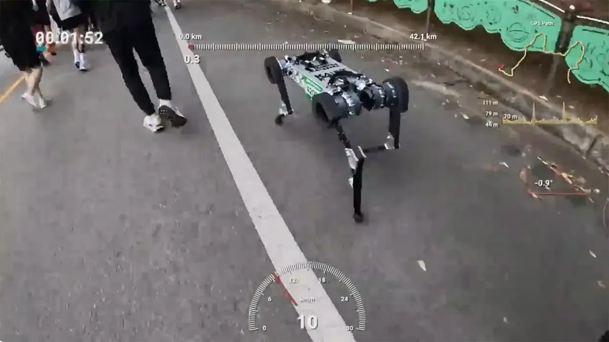 South Korean robot dog runs full marathon on single battery charge
