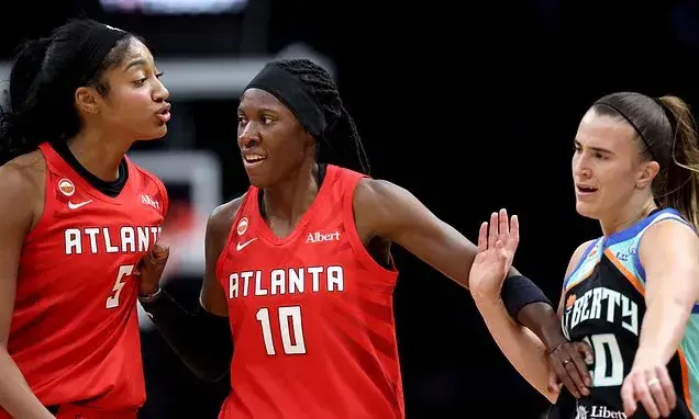 Angel Reese held back from Sabrina Ionescu in heated clash as Atlanta Dream reaches WNBA Finals