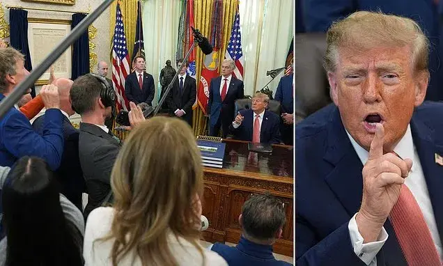 Trump snaps at reporter in Oval Office skirmish: 'What's wrong with you?'