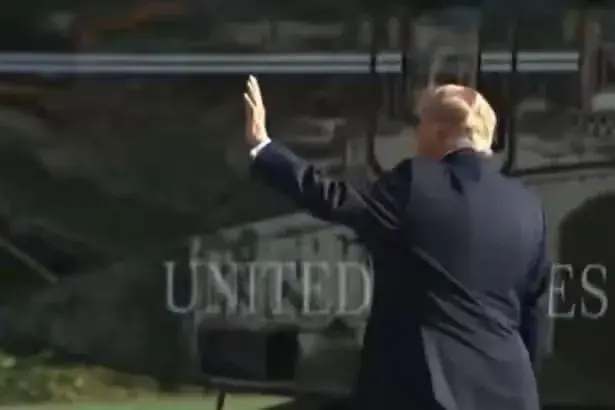 Donald Trump in 'major mental decline' as he's filmed 'waving into the abyss'
