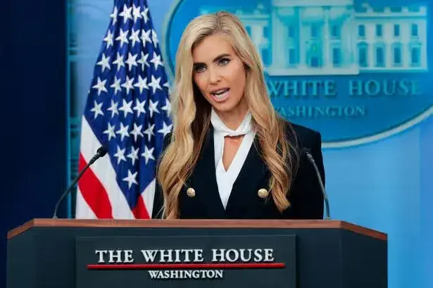 Trump's new press secretary stumbles in debut, compared to George Weah's cousin