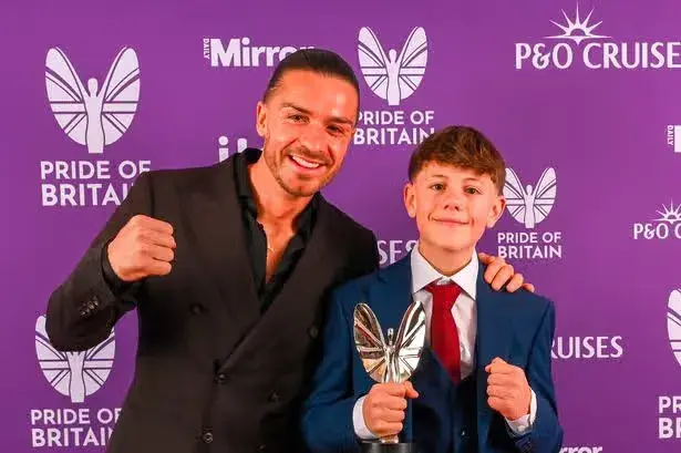 Jack Grealish at his first Pride of Britain awards - 'These winners are the 'real heroes'