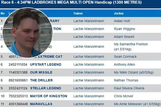 Trainer guarantees himself a win by saddling all 11 runners in same horse race