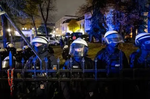 Riot police deployed at Poland's Constitutional Court amid government standoff