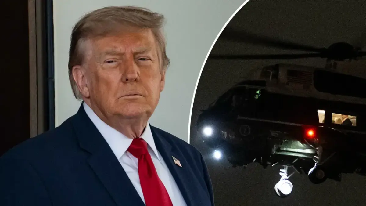 Photo of Trump on Marine One with staffers sparks mockery from critics