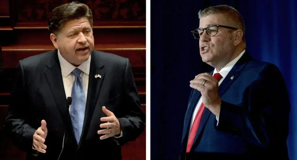 Fight erupts at Bears stadium during Illinois governor's debate