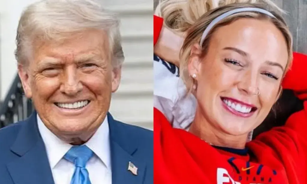 Trump says he doesn't know if Fever guard Cunningham can play but "there's something about her that's really great"