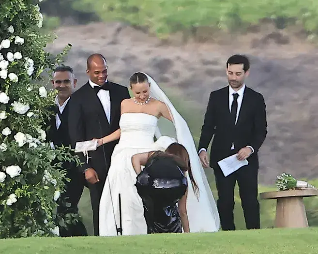 Jennifer Meyer's ex-husband Tobey Maguire officiates her wedding to billionaire Geoffrey Ogunlesi