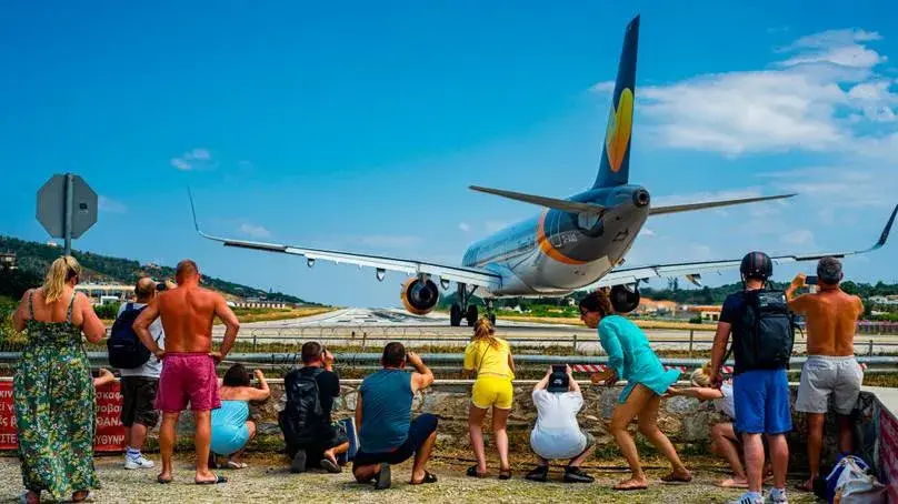 Greek island warns tourists about dangerous 'jet blast' trend at airport