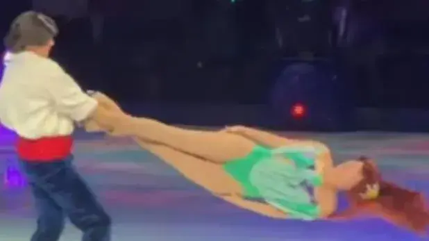 Disney On Ice performers crash during 'headbanger' stunt, video shows mishap