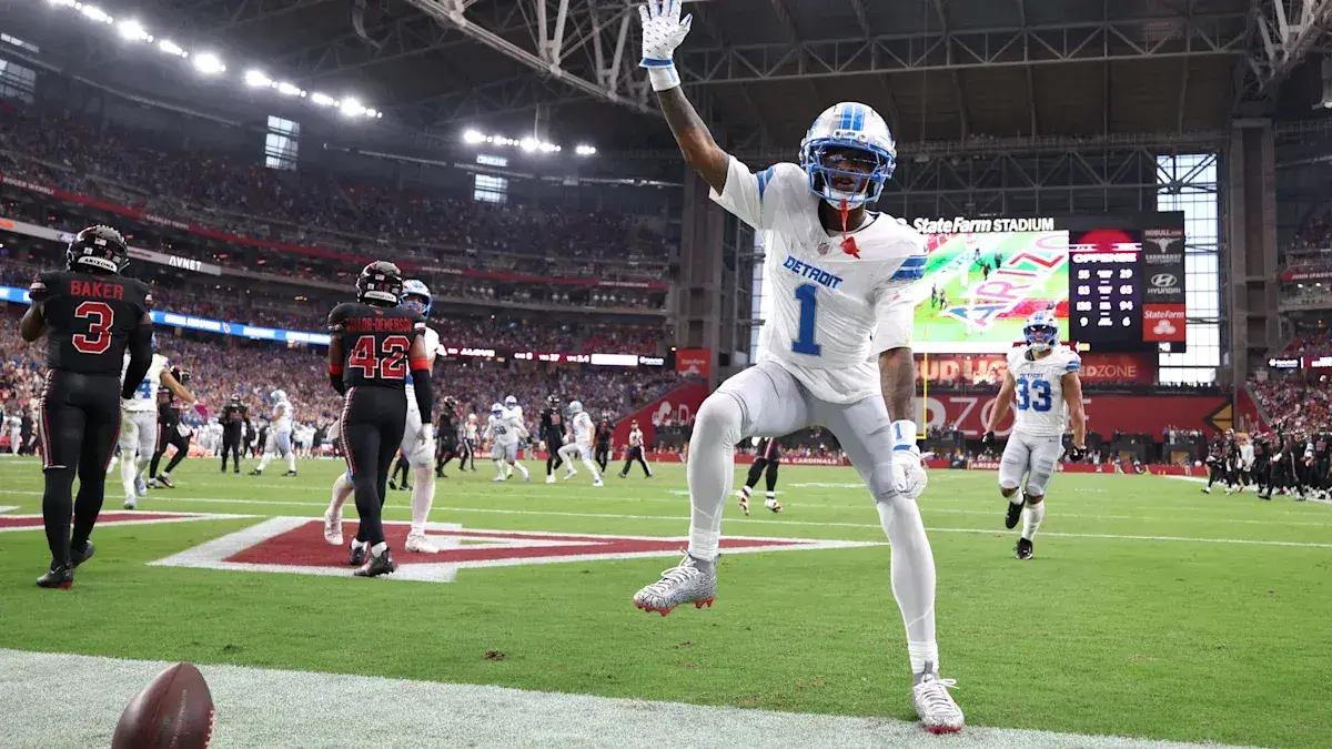 Lions' Jameson Williams' celebration fine rescinded because 'marijuana is legal'