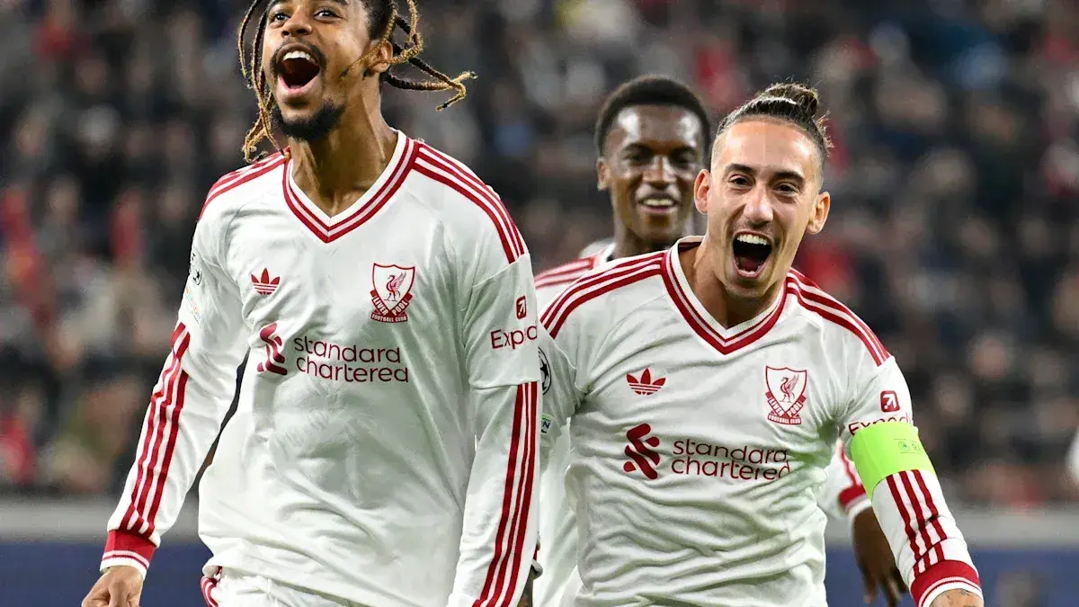 Bradley Barcola scores hat trick in Champions League debut for Liverpool