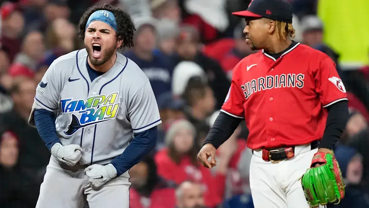 Rays capitalize on Guardians errors, win 7-3 to tie ALCS at 2-2