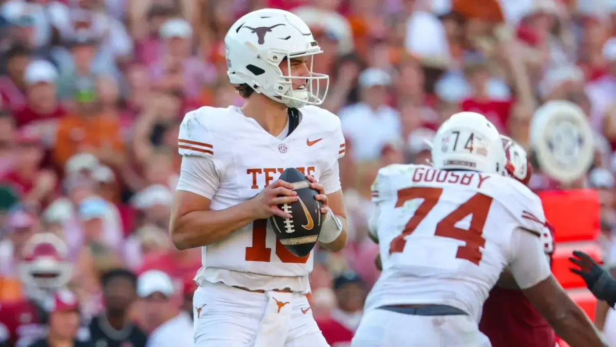 College football score predictions for Week 8, 2026: Model backs Texas (-3) against Ole Miss