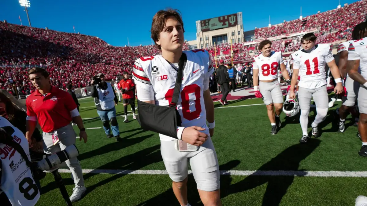 Ohio State QB Julian Sayin out 'indefinitely' in blow to Buckeyes' CFP, national title hopes