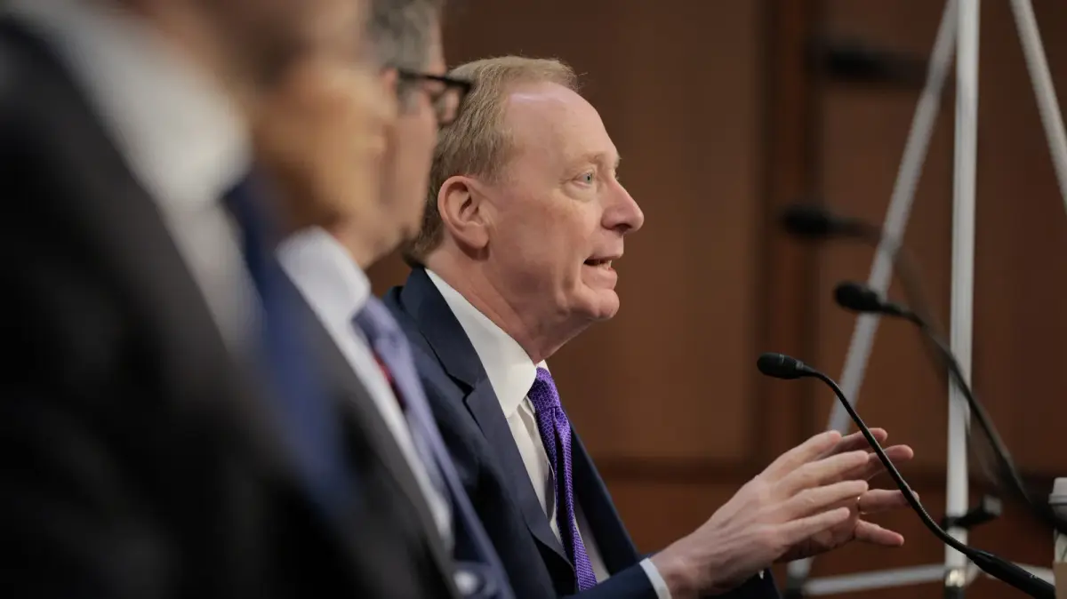Microsoft president says AI is less regulated than a carton of milk